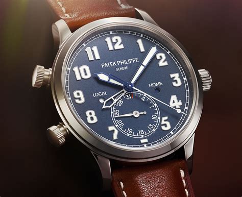 patek philippe calatrava pilot travel time ref 5524|patek philippe dual time.